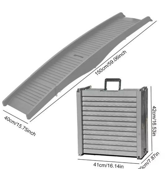 Rampe pliable et portative pour chiens âgés
