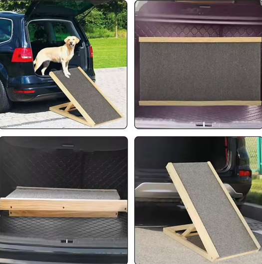 Rampe en bois de 100cm pour chiens âgés et animaux de compagnie
