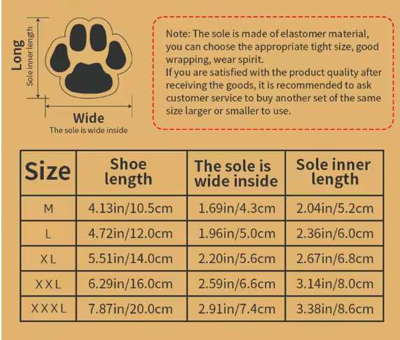 Chaussettes extérieures de qualité supérieure pour chien en élastomère