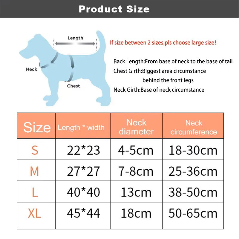 Collier élisabéthain gonflable rose pour chiens