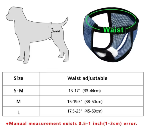 Culotte slip menstruation chien bleue dimensions