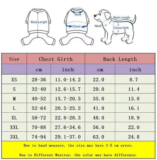 Vêtement anti-lèchage post-opératoire (Camouflage)