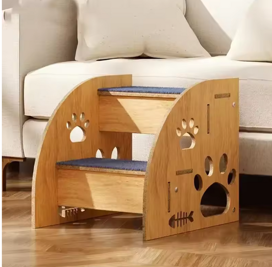 Escalier en bois pour chiens 2 marches