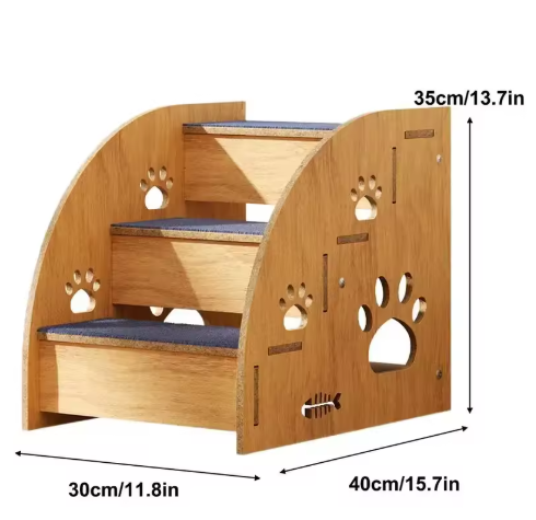 Escalier en bois pour chiens 2 marches