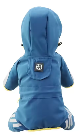 Imperméable bleu pour petits chiens