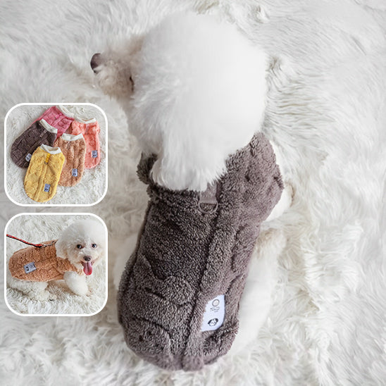Manteau peluche pour chien