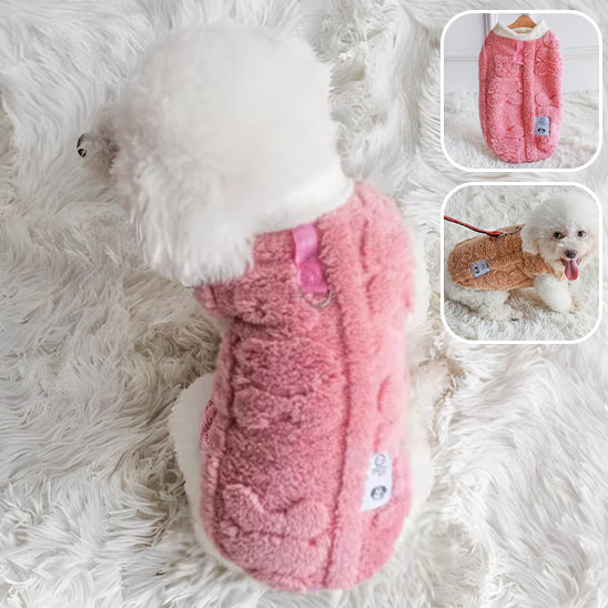 Manteau peluche pour chien