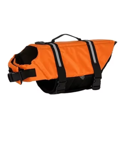 Gilet de sauvetage orange pour chiens