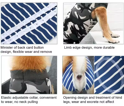 Vêtement anti-lèchage post-opératoire (Camouflage)