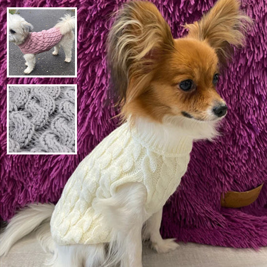 Pull confortable en tricot pour petits chiens