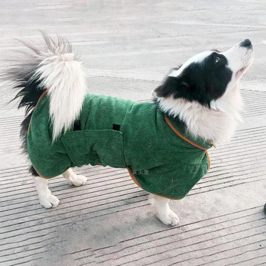Peignoir confortable pour chien