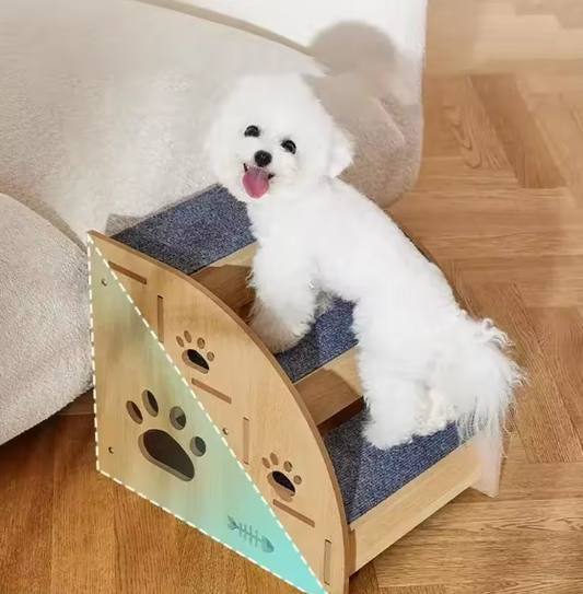 Escalier en bois pour chiens 2 marches