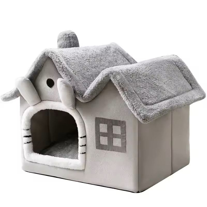 Panier pour chien de style niche d'intérieur et maisonnette,